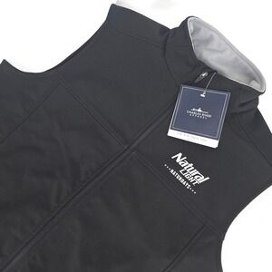 Natural Light Naturdays Soft Shell Vest Mens Medium Charles River Apparel Preppy
